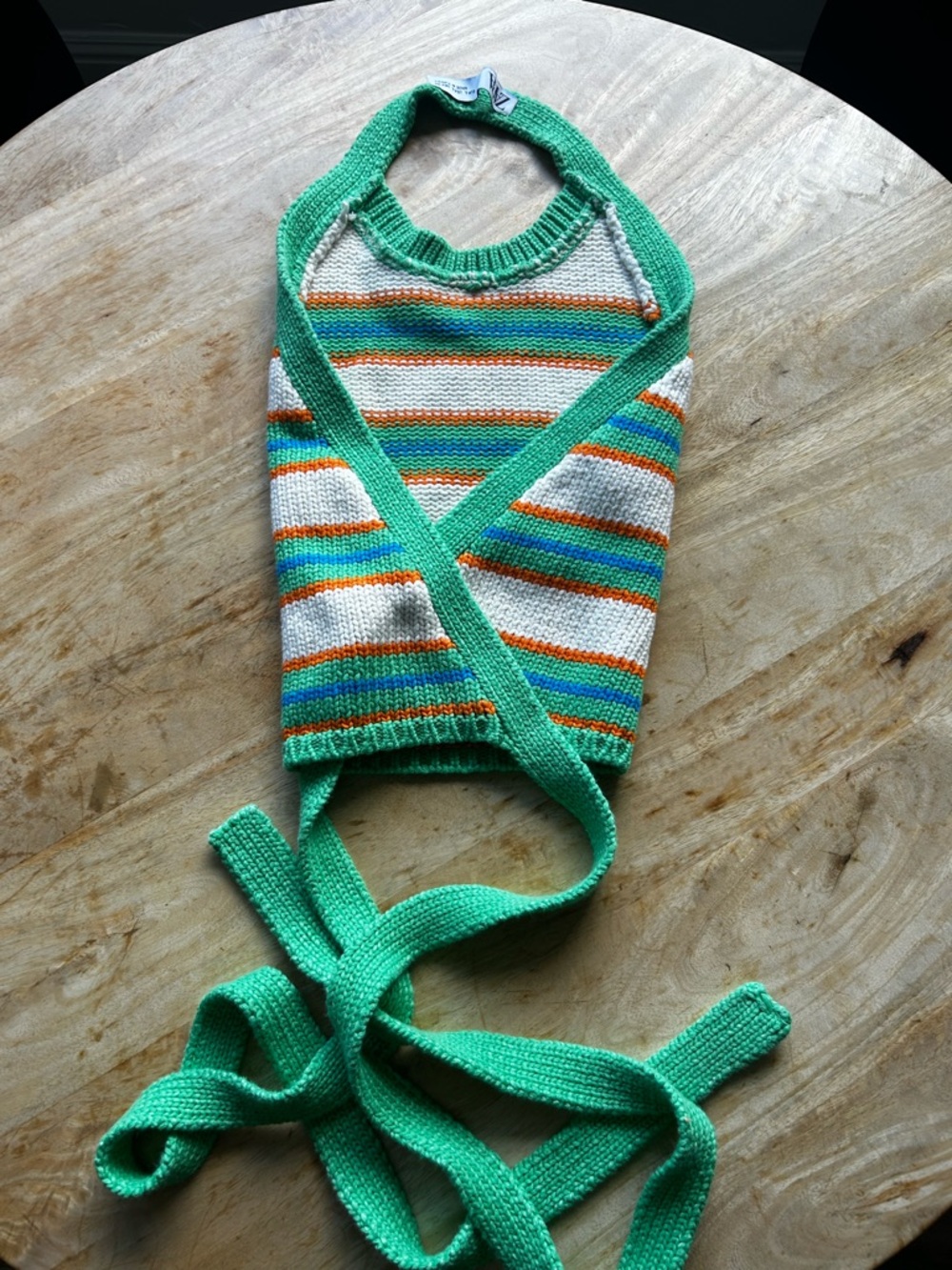 Zara Striped Knit Halter - Picture 2 of 3